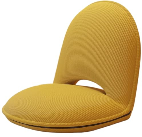ALMASI Klapperbodenstuhl mit Rückenunterstützung, 5 einstellbare Position, Bodenlauger -Gaming -Sofa -Stuhl, ergonomische Rückenstütze, geeignet für Lesen, Meditation und Entspannung zu Hause(J)