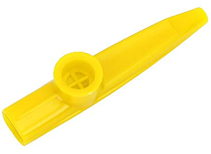 Fafeicy Kazoo Musical Windinstrument Kazoo, Plastik Kazoo Plastik Tragbarer Kazoo Akustikinstrumente Begleiter für Ukulele Violin Gitarre Klavier Keyboard Einfach zu Lernen Musical (YELLOW)