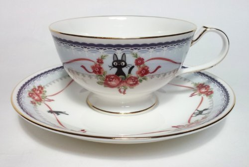Noritake Kiki's Delivery Service JIJI Tea Cup Sorcerer Pink
