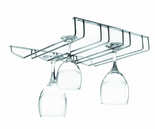 TAMLED Gläserschiene 34 cm 4 Reihig Edelstahl