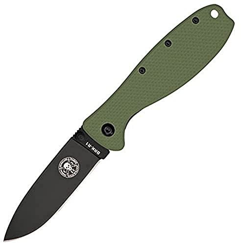 ESEE BRK Designed by, fickkniv, Zancudo ramock, blad: 7,6 cm, svart, fällkniv, tummstift, fickklämma