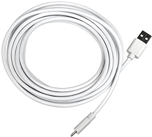 System-S Cable de Datos Micro USB de 5 m, Color Blanco