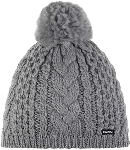 Eisbär Mütze - Afra Pompon (grau)