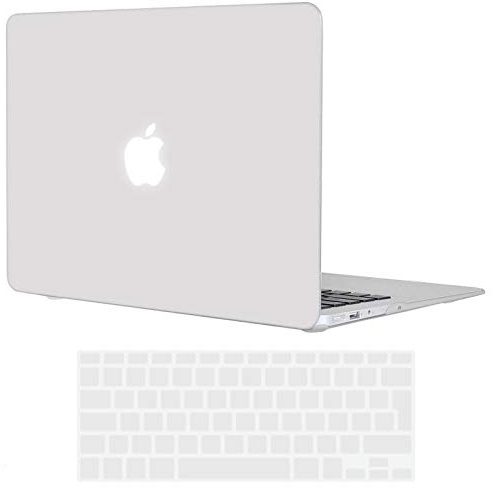 TECOOL Hülle Kompatibel mit Alten MacBook Air 13 Zoll 2010-2017 (A1466 A1369), Ultradünne Schutzhülle Hartschale Case mit Tastaturschutz (EU Layout), Frost | Ultradünne Schutzhülle, Snap-on Hardcase, Ohne Logoausschnitt, EU Tastaturschutz, Soft-Touch Beschichtung