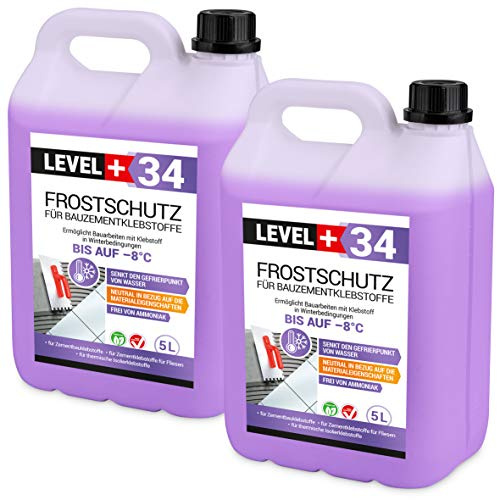 10 L Frostschutz für Bauzementklebstoffe | Zementkleber Fliesenkleber für thermische Isolierklebstoffe RM34