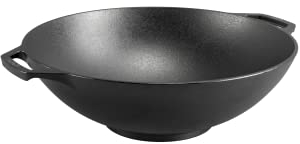 Lodge Wok de hierro fundido de 14 pulgadas