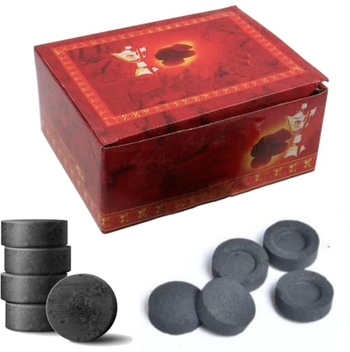 100 Charcoal Disc Tablet Coal Instant Light Hookah Shisha