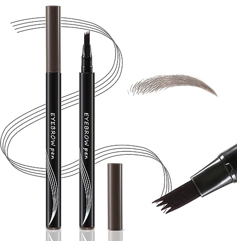 Boobeen Waterproof Eyebrow Pen - Micro Tip Pencil, Creates Natural 3D Eyebrow Hair, Long Lasting