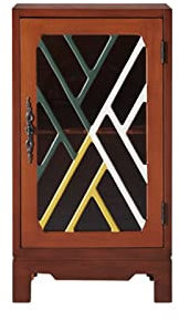 FIONEL Barschrank Kleine Weinschrankbar Ausstellung mit Glastür for Küche, Hausbar, Wohnzimmer Wine Rack (Size : B)