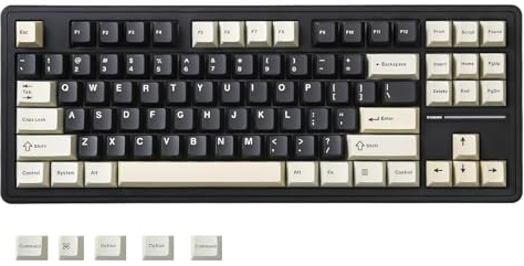 YUNZII YZ87 Guarnizione Tastiera Meccanica, Tastiera di gioco intercambiabile calda senza fili TKL con imbottitura a 4 strati (nero)