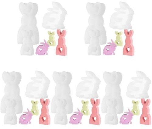 ULTECHNOVO 15pièces Moules à Gâteau Pour Pâques Découpeurs De Cookies Forme De Lapin Avec Design Créatif Et Pratique Pour Bonbons Et Gâteaux