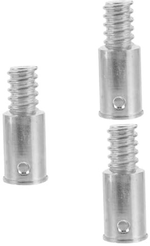 KOMBIUDA 3 Stücke Behandelt Kehrschaufel Aluminium Legierung Besen Griff Gewinde Spitze Mopp Stick Spitze Ersatz