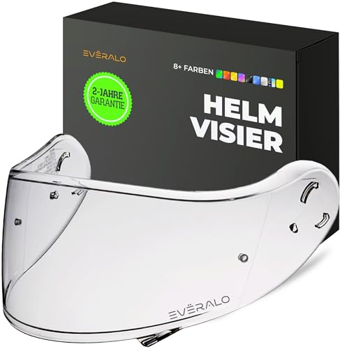Everalo Visiera Compatibile con Shoei Neotec 2 - Cns 3 - Visiere Casco Shoei Modulare Pinlock Ready - AntiGraffio e AntiNebbia (Trasparente)