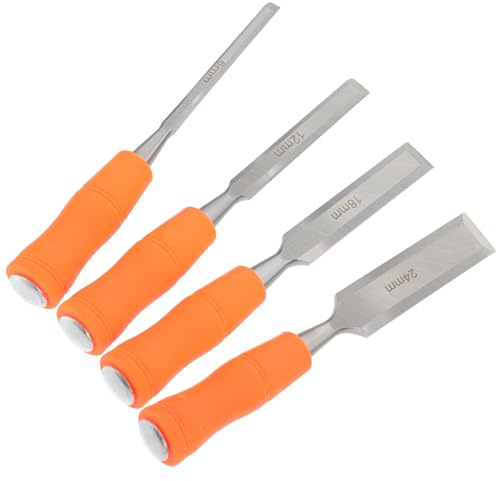 DIYEAH 4pezzi Scalpelli per Legno di Strumenti per Incisione Fai da Te Scalpelli Multifunzione Manico in Resistente per Intaglio e Cesellatura per Artigianato in Legno e Hobby