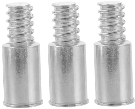 WESIEVYA Metal Threaded Handle Tips for Household Versatile Compatibility 3pcs Replacement with American Standard 22mm Thread, Easy Installation for Extension Poles and Broom Poles