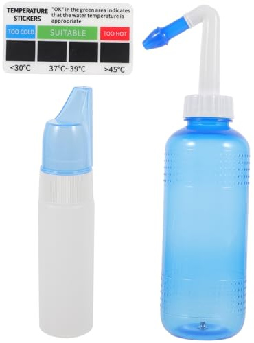 WOFASHPURET 1juego Botella De Lavado Nasal De Limpiador Nasal Portátil Para Irrigación Incluye y Pulverizador Para Diaria