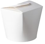 Pot Carton SMART 480/780/960ml – Couleur Marron ou Blanc – Contenants Jetables pour Pâtes, Plats à Emporter – Packs de 50, 100, 500 pièces – Fermeture Intégrée Hermétique (BLANC, 480 ml – Lot de 100)