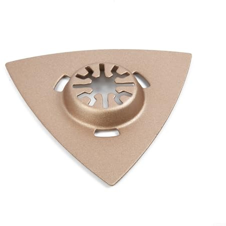 Gdfnmogo Escofina triangular de carburo de 80 mm para moler azulejos, hormigón, piedra, madera, accesorio oscilante multiherramienta compatible con Fein, HCS de larga duración