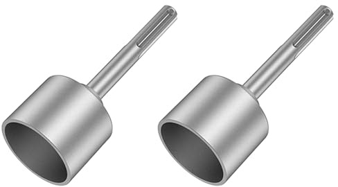 Rastapulz 2 x SDS-Max-jordningsstav, 65 mm högpresterande stålborr-bitdrivare, för borrhammarborrar, jordningsstänger (2,56)