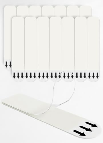 BYSMAH 14Pcs Picture Hanging Strips, Removable Double Sided Adhesive Strips