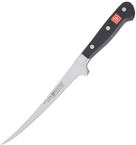 WÜSTHOF Classic 7 Inch Fillet Knife | Thin 7 Fish Fillet Knife | Precision Forged High-Carbon Stainless Steel German Made Fish Knife – Model