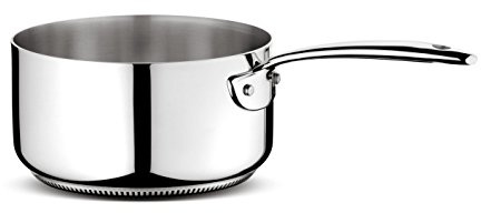 Lagostina Accademia Lagofusion Casseruola Fonda a Manico Lungo, Acciaio Inossidabile, Argento, 16 cm