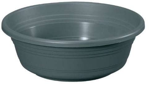 geli Thermo Plastic Pflanzschale Jessica rund aus Kunststoff, Farbe:anthrazit;Durchmesser:60 cm