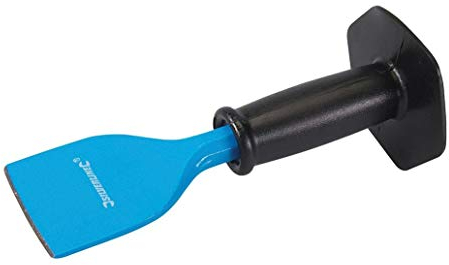 Silverline - Scalpello piatto con protezione, 75 x 220mm, Multi