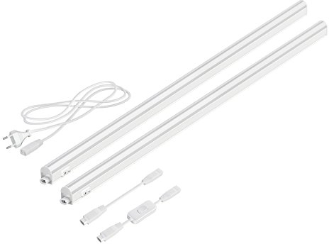 parlat LED Unterbau-Leuchten Rigel, je 87,3cm, mit Schalter, je 1002lm, warm-weiß, 2er Set