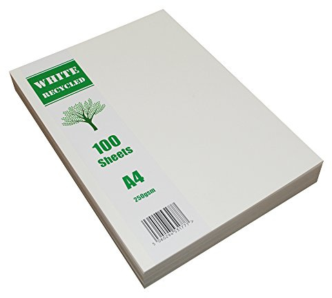 Craft UK 2255 A4 Vit återvunnet kort 250 g / m2-100 ark