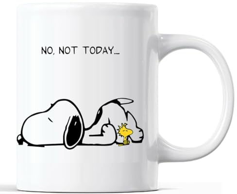 BakoIsland No Not Today Snoopy Dog Classic Tea Cup Coffee Mug
