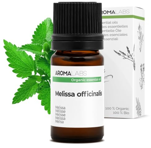 Bio ätherisches Öl Melisse (Melissa officinalis L) – 100% naturrein & GC/MS-geprüft – 5 ml – Aroma Labs