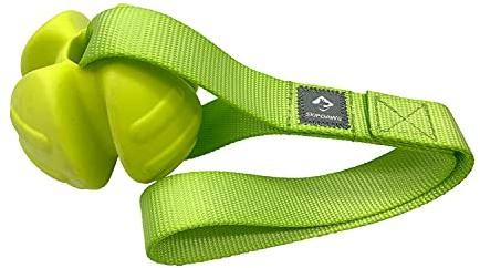 SKIPDAWG Wurfball mit Schlaufe für Hunde, robust und schwimmfähig, Hundespielzeug, Ball für Hunde, Zerrspielzeug