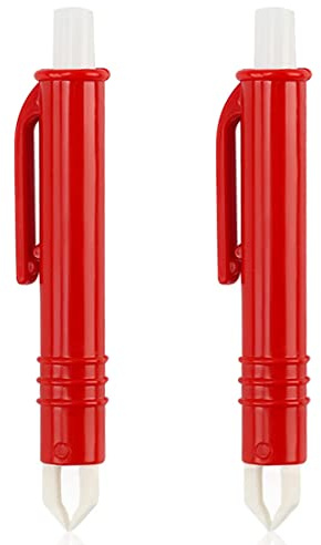 MenYiYDS 2 Pieces Tick Tweezers for Dog Cat Human for Children and Pets Simple and Safe Tick Remover for Ticks of Any Size (Red)