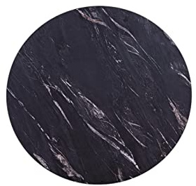 MaximaVida runde Tischplatte Firenze 45 cm - Schwarze Marmoroptik