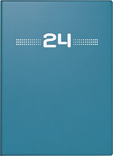 rido/idé Wochenkalender Modell perfect/Technik I 2024 2 Seiten = 1 Woche Blattgröße 10 x 14 cm petrol