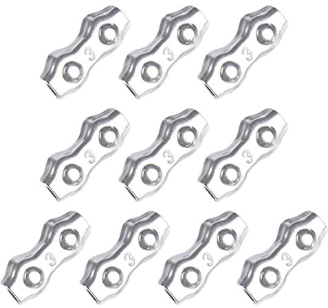 Connecteur de câble en acier – Anti épisseurs de fil, accessoires d'extérieur serre-câbles métalliques pour clôtures de ferme bétail