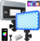 VILTROX Sprite 15C illuminatore led per fotografia video light foto rgb portatile luce faretto fotocamera 2800-6800K con Attacco Cold Shoe,Batteria Esterna,CRI95+ per DSLR,Streaming,Tiktok