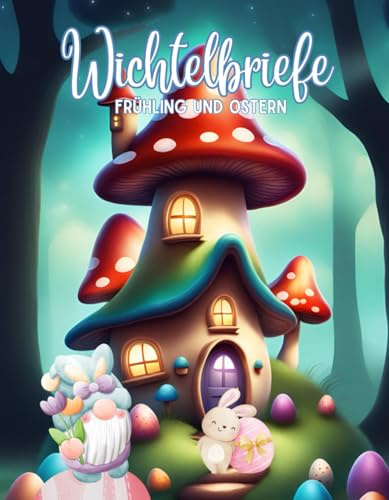 Wichtelbriefe Frühling und Ostern: Vorgeschriebene Wichtelbriefe zum Ausschneiden in Farbe, inklusive Wichtel Geschichten, mini Büchern, Malvorlagen und Deko für die Wichteltür