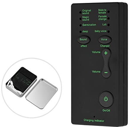 YIWENG M1 Mini tragbares Soundeffektgerät,Sprachwechsler,Audiokarte,Soundwechsler für Live-Streaming,Online-Chat,Gesang für Smartphone,Tablet-PC,Handmikrofon-Sprachwechsler