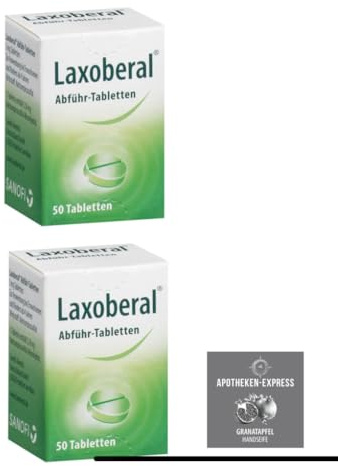 Laxoberal Abführ-Tabletten 2 x 50 St. Sparset inkl. einer pflegenden Handcreme oder Handseife von Apotheken-Express