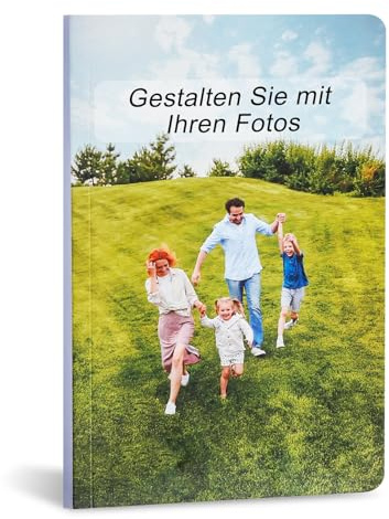 CQSXM Personalisiertes Foto-Notizbuch, Gestalten Sie Ihr Tagebuchcover, Für Notizen, Planung, Studium, Reisen, 21 x 14 cm (Weicher Einband)
