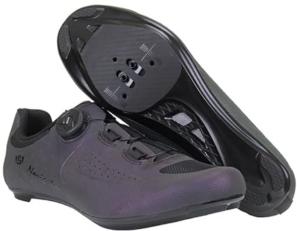 Msport Chaussures de Cyclisme Professionnelles avec Fermeture rotative Boa – Chaussures de vélo de Route légères - V01 44 EU