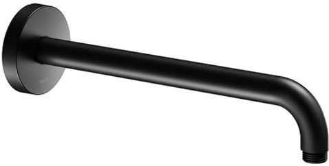 KEUCO Brausearm, Rosettenform rund, Ausladung 450 mm, 51688370400, Farbe: Schwarz Matt