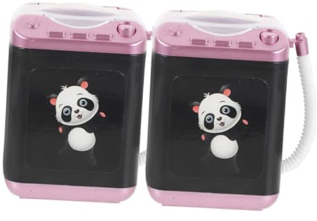 DRESSOOS 2pcs Electric Makeup Beauty Sponge Cleaner Machine Deep Cleaning Brush Sponge Cleaner Automatic Makeup Puff Washing Brush Soap Cosmetic