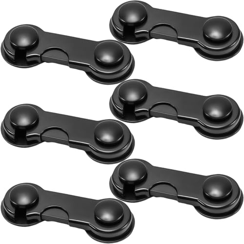 6 Pezzi Blocca Cassetti Per Bambini, Sicurezza Cassetti Bambini con Potente Adesivo, Chiudi Cassetti Bambini per Armadietto, Cassetto, Armadio, Frigorifero