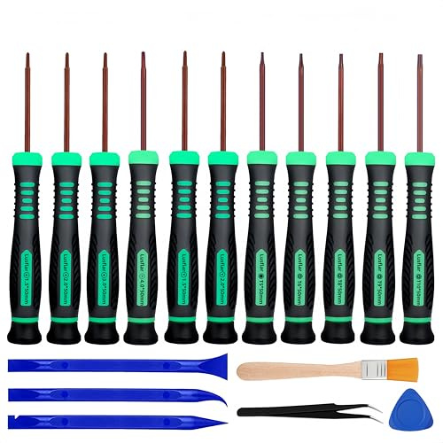 Set de tournevis de précision magnétiques Lusflar 17 pièces Forme Y Phillips Étoile Ensemble de tournevis Convient pour la réparation d'appareils électroniques comme Switch, PS3/4/5, Xbox, drones