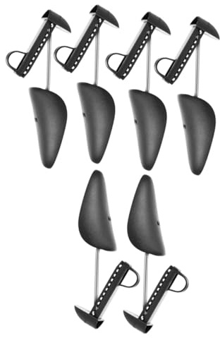 HEMOTON 3 paires Embouchoirs Chaussures Réglables Tendeurs Anti-déformation Noirs Accessoires Maintien et Élargissement pour Homme et Femme
