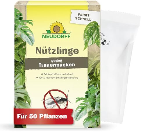 Neudorff Nützlinge gegen Trauermücken - 5 Mio. SF Nematoden zur natürlichen und schnellen Bekämpfung - Reicht für 50 Pflanzen | Nützlinge zur natürlichen Bekämpfung von Trauermücken - Bestellkarte mit Code