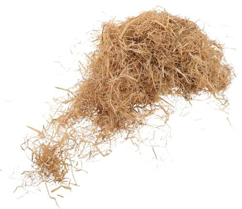 ifundom Natürliches Kaninchennest Stroh 05 kg Trockenes Saugfähiges Stroh als Nistmatte Einstreu für Kaninchen und Kleintiere Wiederverwendbare Kaninchenbett Unterlage für Innen und